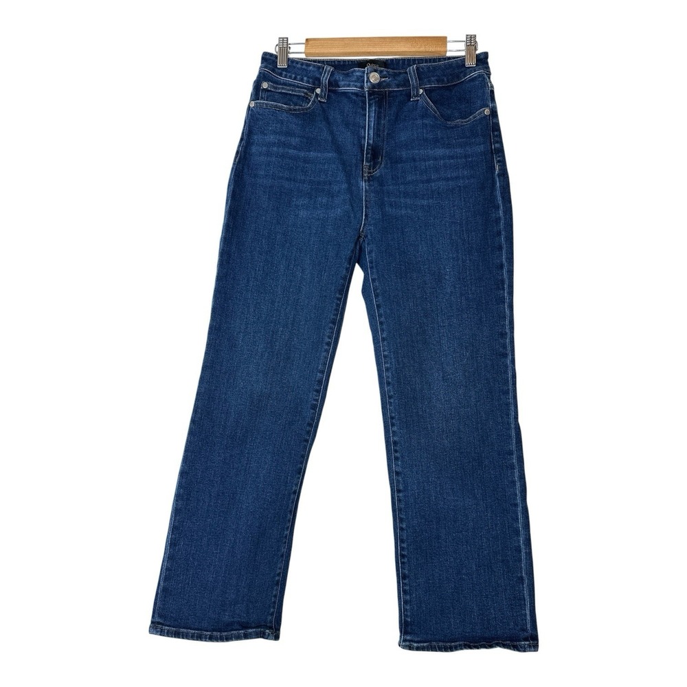 Quince Straight Jeans Women's 30 Blue High Rise Stretch